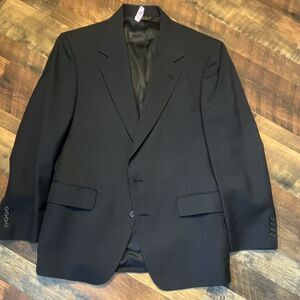 Vintage Men’s 42r Imported Fabric Pinstriped 2 Button Made In USA